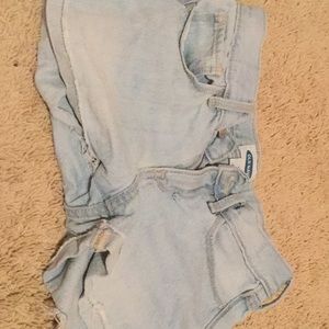 Juniors light blue shorts